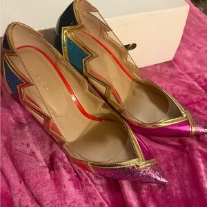 Aldo Multicolor Pointed Toe Heels